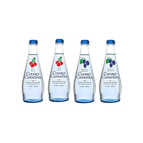 Clearly Canadian Sparkling Water 4 pack (2 Blackberry, 2
