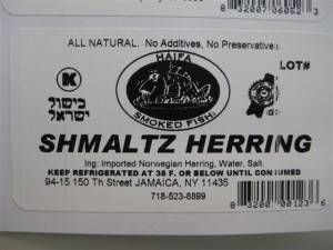 Cold Smoked Sprats and Schmaltz Herring 