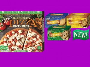 Gluten-free cookies and Margherita Pizza in Rice Crust