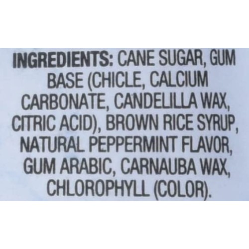 Glee Gum All Natural Peppermint Gum, Non Gmo Project Verified, E