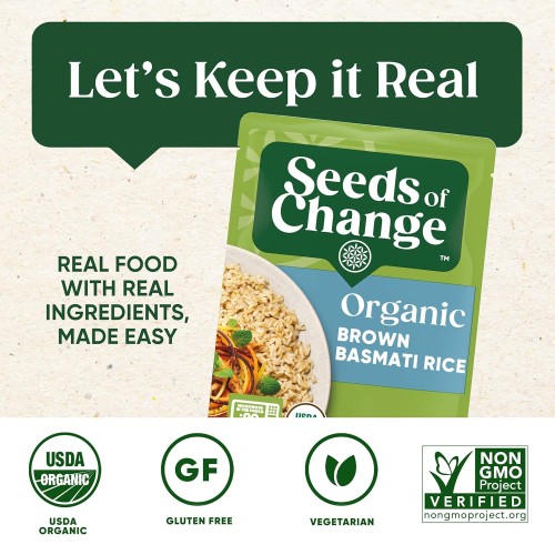 Seeds Of Change Organic Brown Basmati Rice, 8.5 Ounce