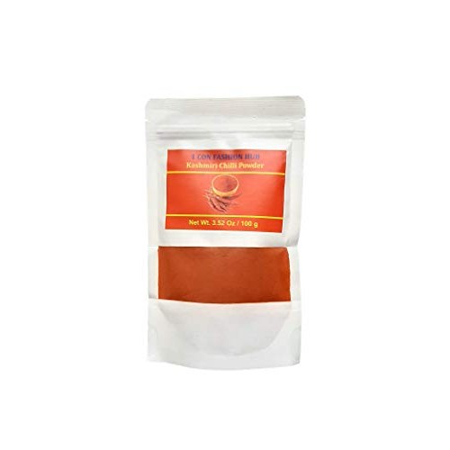 100% Pure Kashmiri Chilli Powder 100G - 3.53Oz Deggi Mirch, Low