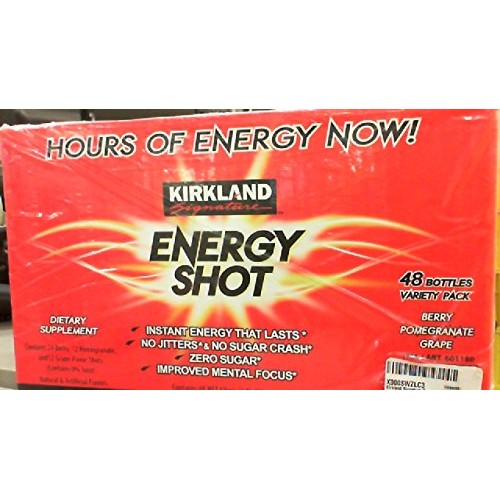 Kirkland Signature Energy Shot, Dietary Supplement: 48 Bottles V