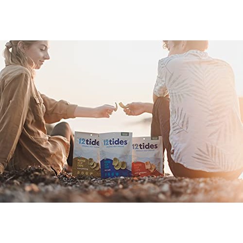 12 Tides Organic Puffed Kelp Chips - Plant Based Seaweed Chips, ...