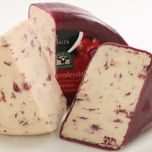 Igourmet English Wensleydale Cheese With Cranberries 7.5 Ounce