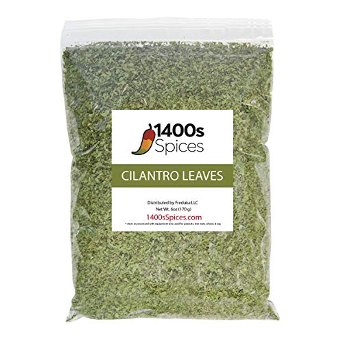 6Oz Dried Coriander Leaves Medium Cut Hojas De Cilantro. Inten