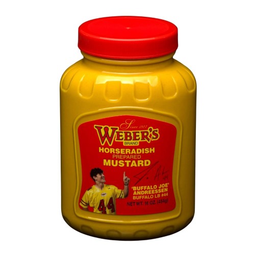 Buffalos Own Webers Brand Original Horseradish Mustard 16 Ounce