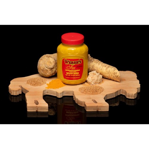 Buffalos Own Webers Brand Original Horseradish Mustard 16 Ounce