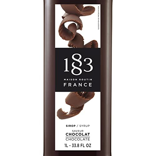 1883 Chocolate Syrup - Flavored Syrup for Hot & Iced Beverages -...