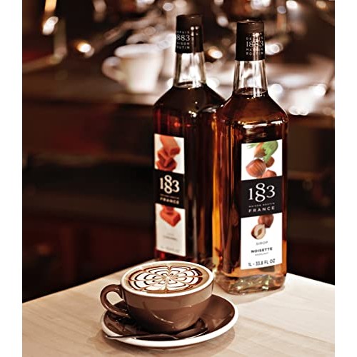 1883 Chocolate Syrup - Flavored Syrup for Hot & Iced Beverages -...