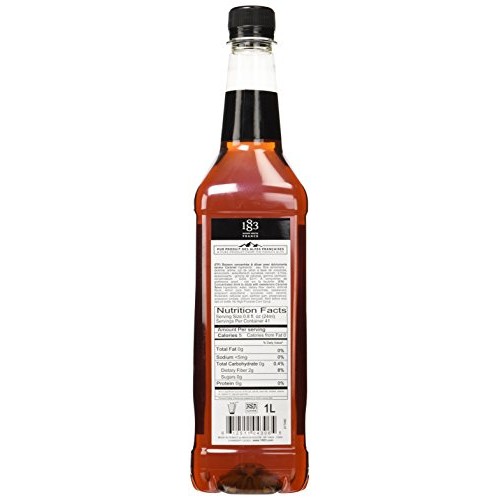 1883 Maison Routin France Sugar Free Caramel Syrup, 33.8 Fl Oz