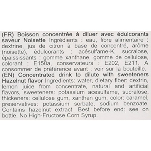 1883 Maison Routin France Sugar Free Hazelnut Syrup, 33.8 Fl Oz