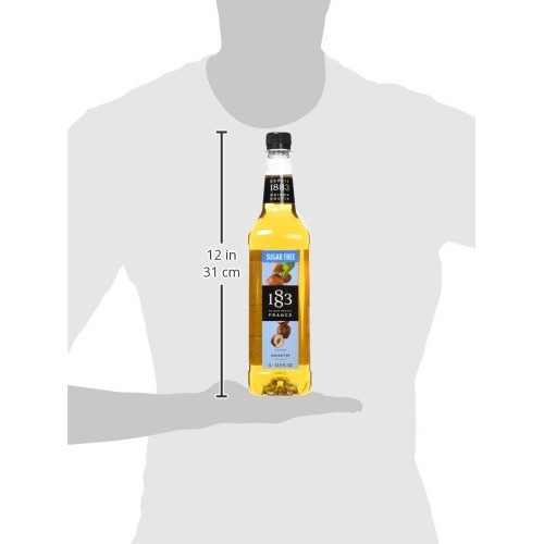 1883 Maison Routin France Sugar Free Hazelnut Syrup, 33.8 Fl Oz