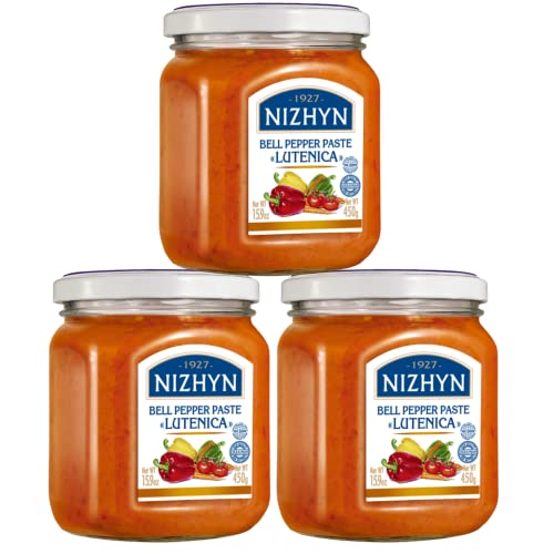 Nezhin Lutenica Bell Pepper Spread Paste with Carrots and Tomato...