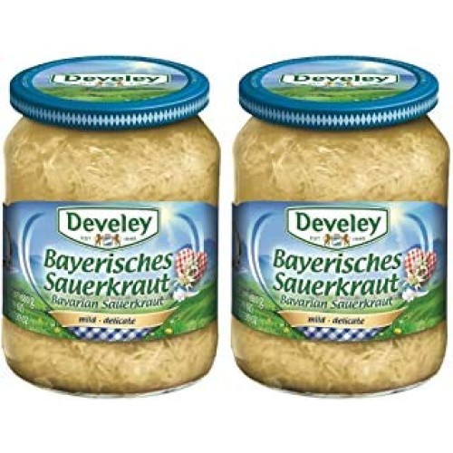 Develey Barvarian German Quailty Sauerkraut, Mild, 24 Oz 2 Pack
