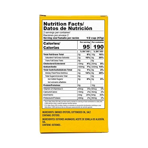 Polar Fancy Whole Smoked Oysters Cocktail, 3-Ounce Units Pack O