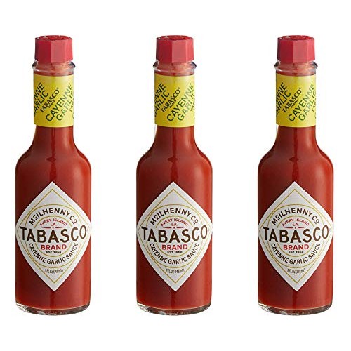 Tabasco Cayenne Garlic Sauce - 5 Oz 3 Pack