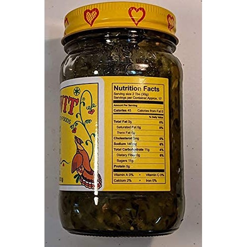 Wos-Wit Pennsylvania Dutch Foods Sweet Pickle Relish, Farm Made,