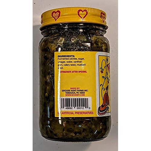 Wos-Wit Pennsylvania Dutch Foods Sweet Pickle Relish, Farm Made,
