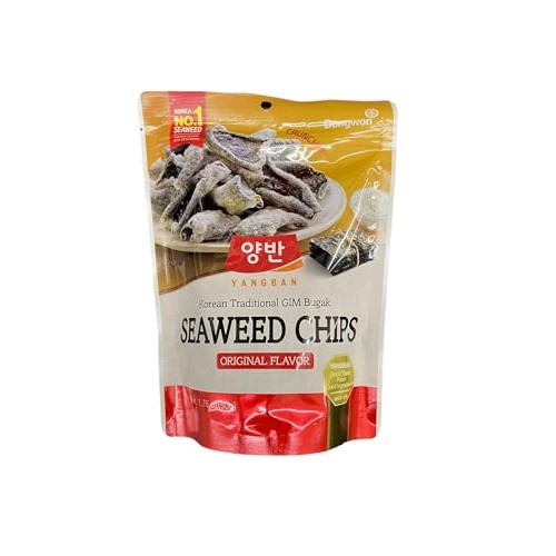 Yangban Seaweed Chips Original Flavor - Classic Crispy Goodness ...
