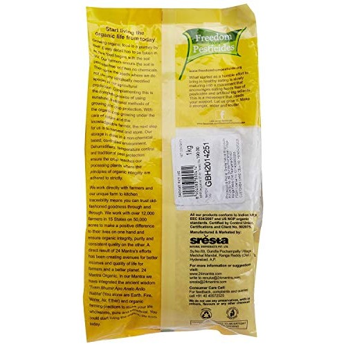 24 Mantara Organic Basmati Rice, White, 2 Pound