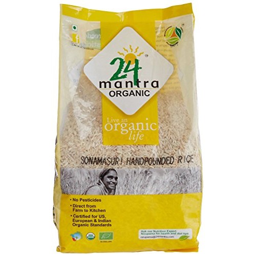 24 Mantara Organic Basmati Rice, White, 2 Pound