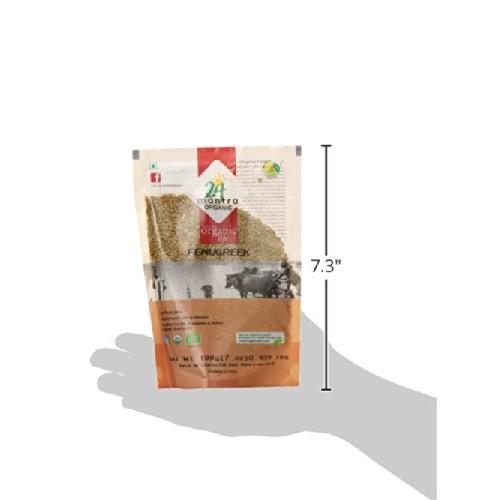 24 Mantara 24 Mantra Organic Fenugreek Methi - 7 Ounce ,,