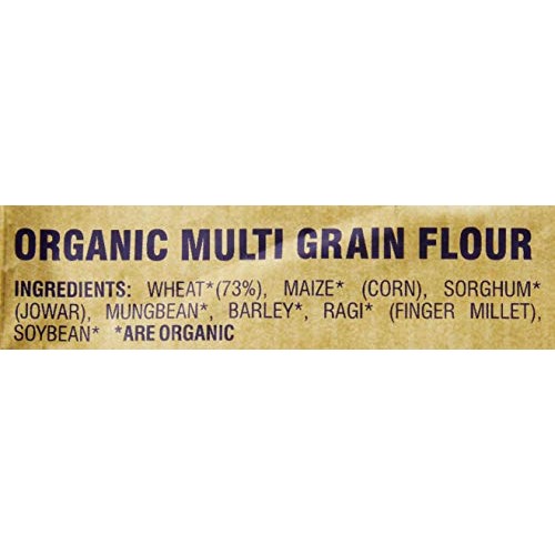 Organic 7 Grain Atta 1Kg/2.2 Lb Wheat, Pearl Millet, Sorghum, G