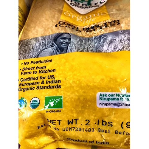 Organic Corn Grits Dhaliya 2 Lbs