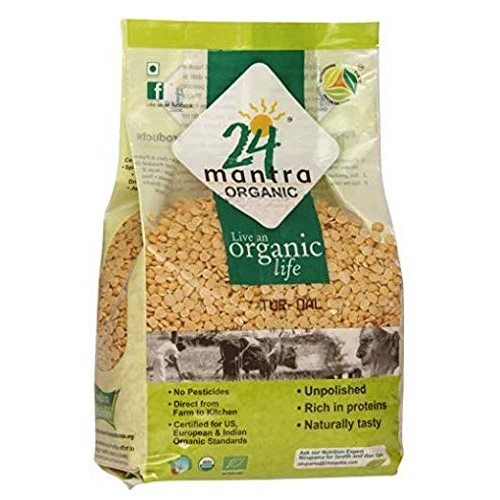 Organic Toor Dal - Organic Split Pigeon Peas Toor Dal -Usda Ce