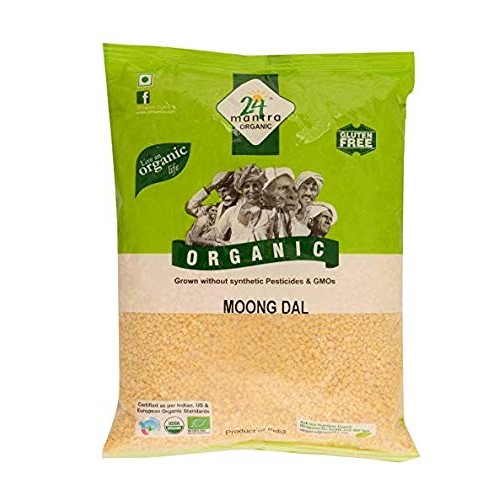 Organic Moong Dal - Usda Certified Organic - European Union Cert