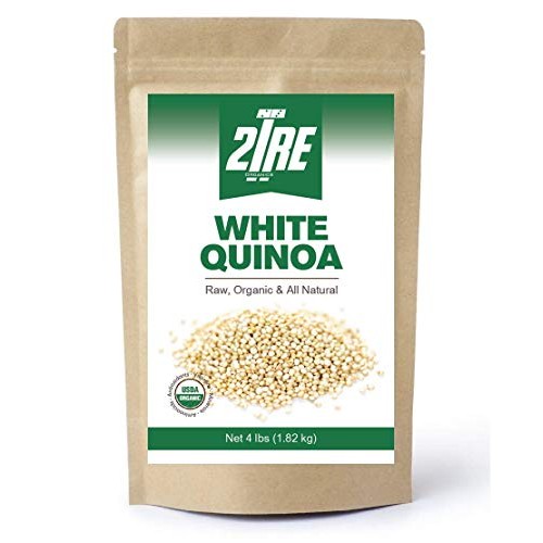 2Tre Organic Quinoa, 4 Lbs Bag - The Finest 100% Bolivian Whole