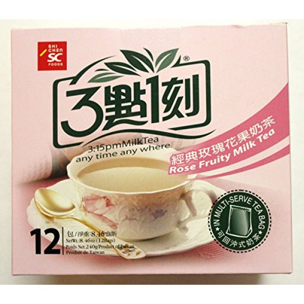 3:15pm Milk Tea - Rose Fruity Flavor, 8.46 Oz Pack of 2