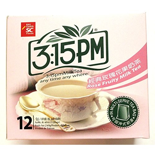 3:15Pm Milk Tea - Rose Fruity Flavor, 8.46 Oz Pack Of 2