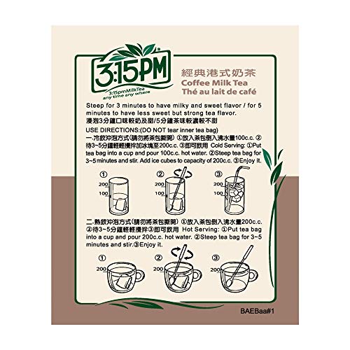 Milk Tea – Authentic Bubble Tea, Coffee Flavor, By 3:15Pm, 7.06O