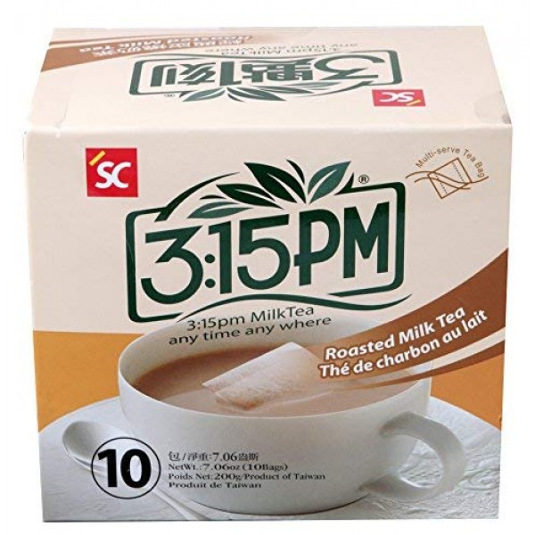 3:15pm - Roasted Milk Tea, 7.06 Oz - 10 Bags Pack of 2
