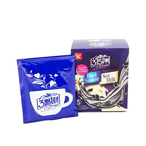 Soy Milk Tea - Black Sesame, 3:15Pm, 3.53Oz Pack Of 5