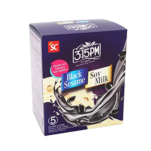 Soy Milk Tea - Black Sesame, 3:15Pm, 3.53Oz Pack Of 5