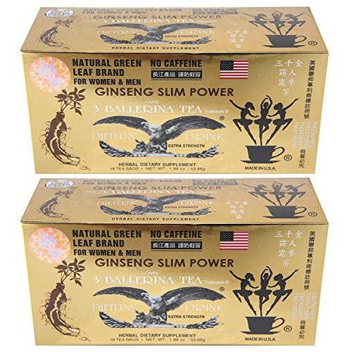 Ginseng Slim Power 3 Ballerina Tea - Herbal Dietary Supplement -