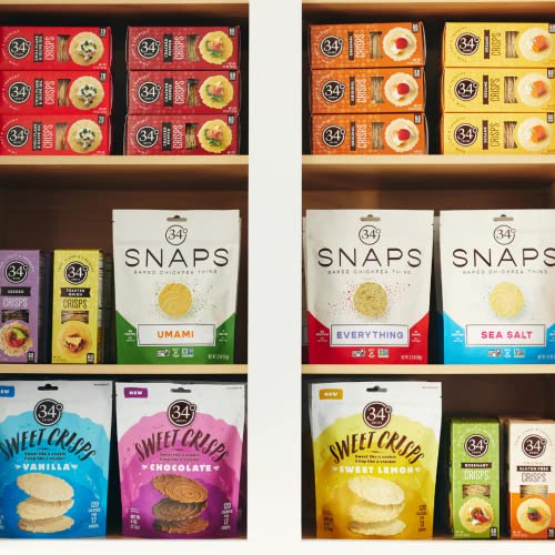 34 Degrees Crisps Red Wine Pairing Variety Pack - 1 Rosemary, 1 ...