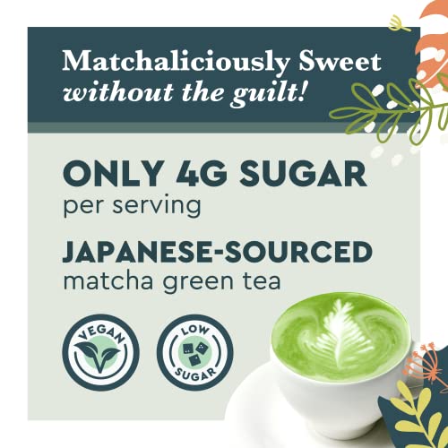 Matchalicious Japanese Matcha Powder, Sweetened Green Tea Powder...
