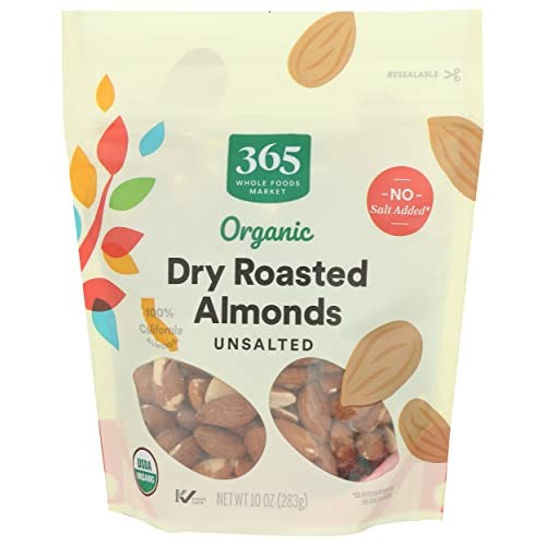 365 By Whole Foods Market, Almonds Dry Roasted &Amp; Unsalted Organi