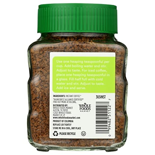 365 By Whole Foods Market, Decaf Instant Coffee, 3.53 Ounce