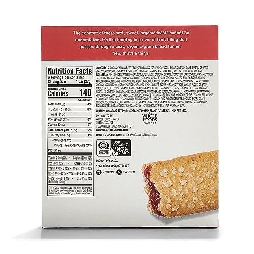 365 by Whole Foods Market, Organic Strawberry Cereal Bar 6 Count...