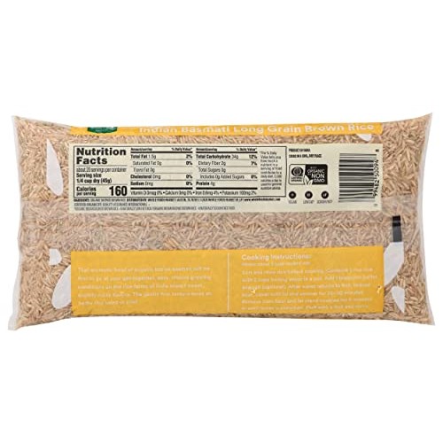365 By Whole Foods Market, Organic Long Grain Rice, Brown Indian