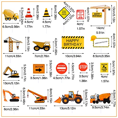 163 Pcs Construction Cupcake Toppers,Cup and Shovel Spoons Set 5...