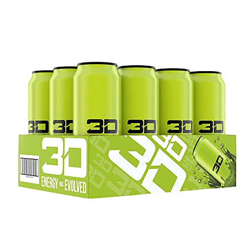 3D Energy Drink | Caffeine, Zero Sugar, Taurine, Panax Ginseng, ...