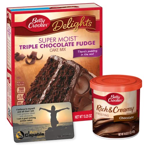 Betty Crocker Triple Chocolate Fudge Cake Mix | Chocolate Frosti