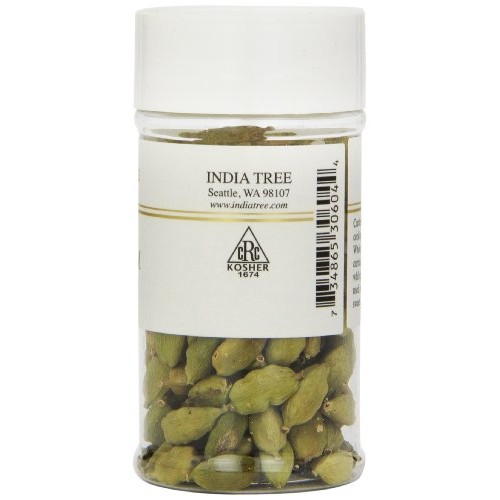 India Tree Cardamom, Green Pod, 1.2 Ounce