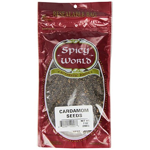 Spicy World Cardamom Seeds, Decorticated Cardamom, 7 Ounce Pouch